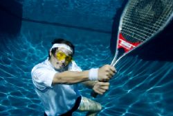 tennis man. i used an ikelite housing and a 20D. i had th... by Brandon Kuhn 
